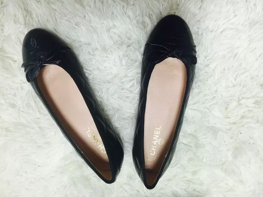 CHANEL Shallow mouth flat shoes Women--120